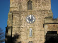 St Peter and St Paul Church, Old Brampton - where time moves more slowly. Note: 63 minutes to the hour.