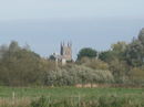 Distant view of Worcester Cathedral from near Point 3