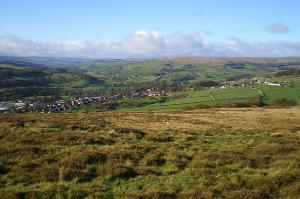 View west up Weardale