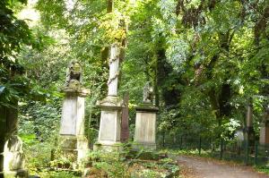 Some of the graves in Tower Hamlets Cemetery Park