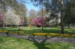 Museum Gardens, Bethnal Green. An attractive and well kept park near The Museum of Childhood, Bethnal Green.
